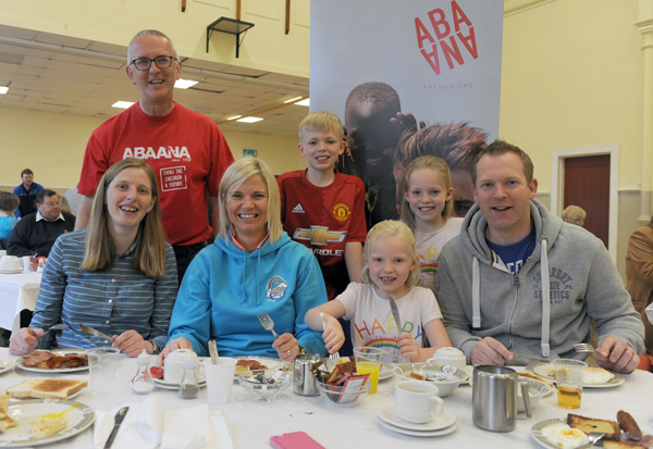 Big breakfast at Lisburn Cathedral in aid of Abaana