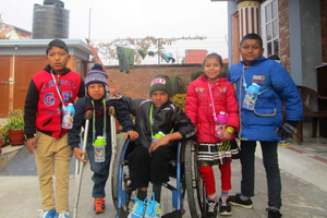 Children from the SD Church Rehabilitation Centre for Children with Disabilities, Kathmandu.