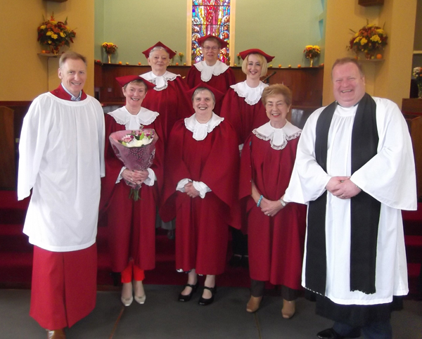 Jennifer serves 50 years in Cloughfern Choir!