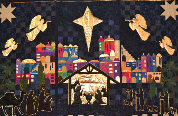 Quilts for Advent exhibition at St Cedma’s, Larne