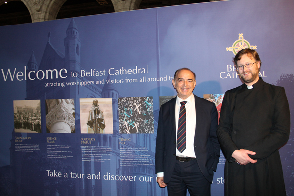 Lord Bourne visits St Anne’s Cathedral