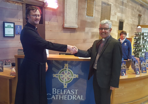 Dean-Elect calls into Belfast Cathedral to say hello