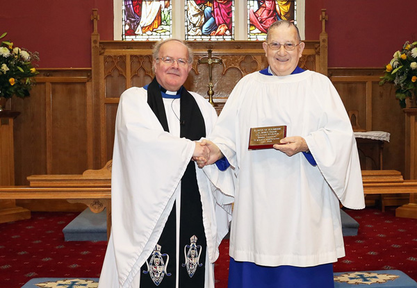 William made Reader Emeritus for years of faithful service