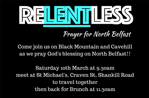 ReLENTless Prayer walk on Cavehill and Black Mountain