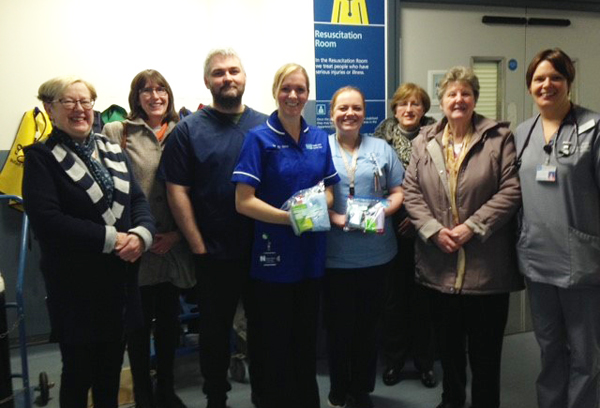Lambeg Mothers’ Union delivers wash bags to RVH