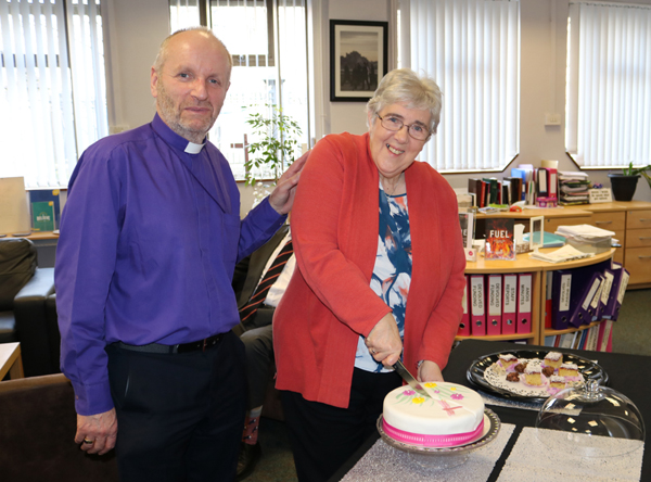 Coffee morning as staff wish Rosemary a happy retirement