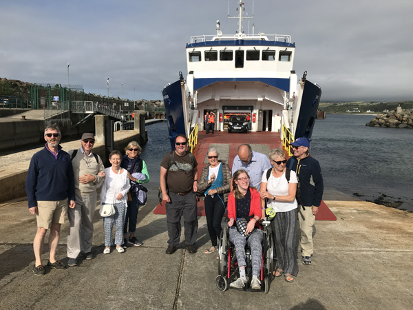 A perfect day on Rathlin for visitors from Knock Parish