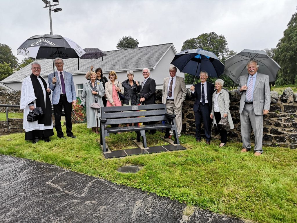 Window and memorial seat dedicated at St Saviour’s, Connor