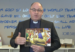 Rector leads school leavers’ assembly via video