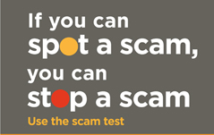 Stay safe from scams
