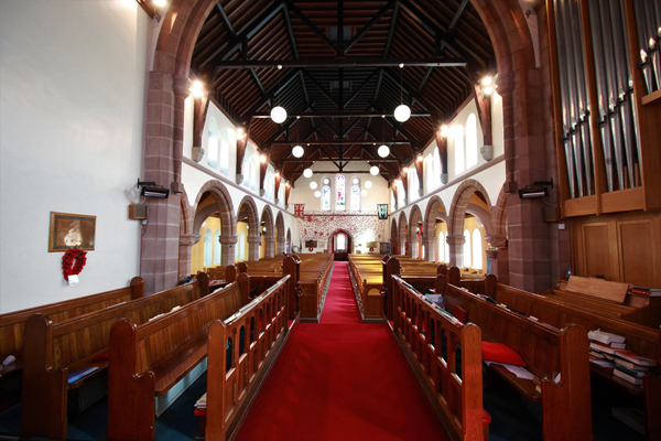 The interior of St Simon's Parish Church, Donegall Road, Belfast, which will be reordered with support of a grant from the National Churches Trust (Photo: St Simon's Parish).