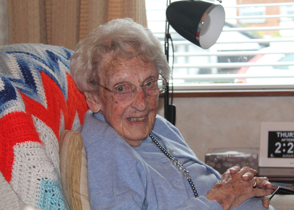 Bertha Christie, 100-years-old on August 7, chats about her life and work.