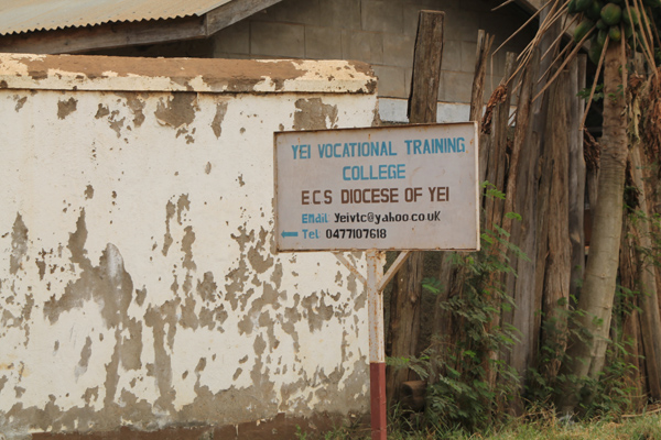 Outside the Yei Vocational Training College - image taken during a Connor team visit in 2010.