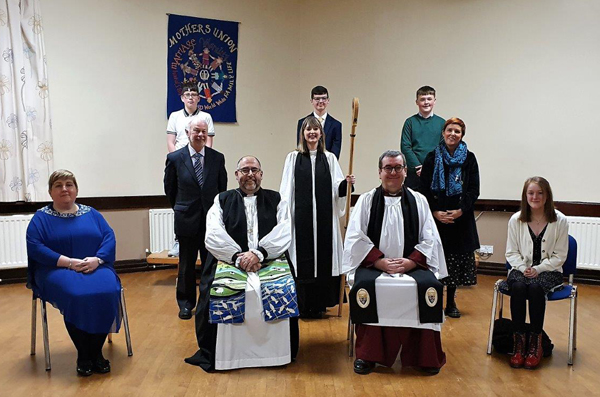 Those who were confirmed from St Patrick’s, Ballymena, at the 6.30pm service. Photo by Loraine Watt.