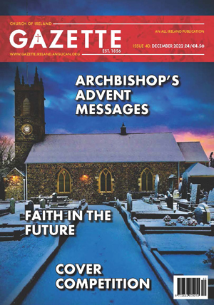 Gillian's award-winning picture as it appears on the cover of the 'Church of Ireland Gazette.'