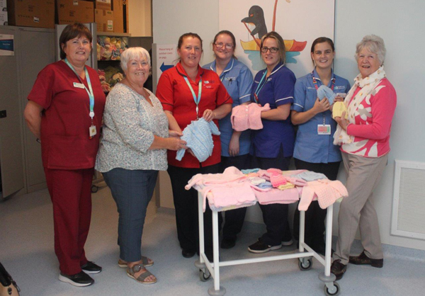 Still Active Club presents gifts to neonatal unit