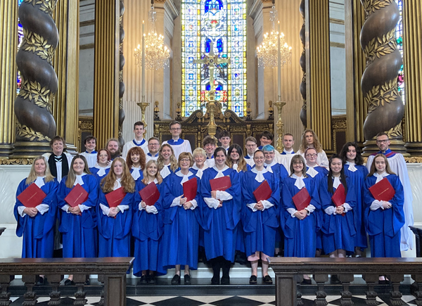 Choir of St Polycarp’s sings Evensong in St Paul’s Cathedral