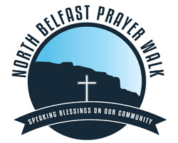 Praying blessings in North Belfast
