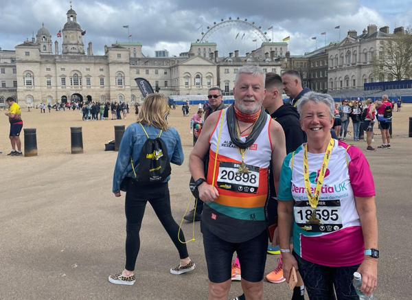 London Landmarks half marathon success for Brian and Heather