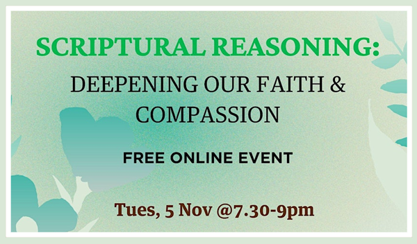 Scriptural Reasoning – online event