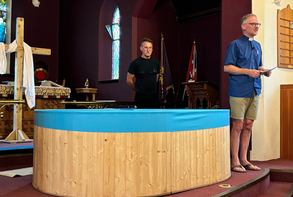 Six adults baptised at service in Ballyclare