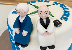 Special cake to celebrate John’s ministry in Kilbride