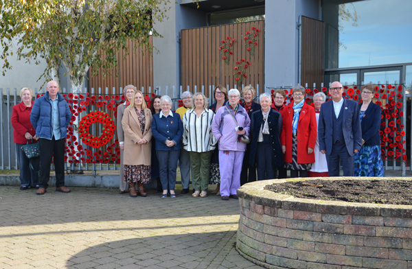 Poppy display at Antrim Parish Centre