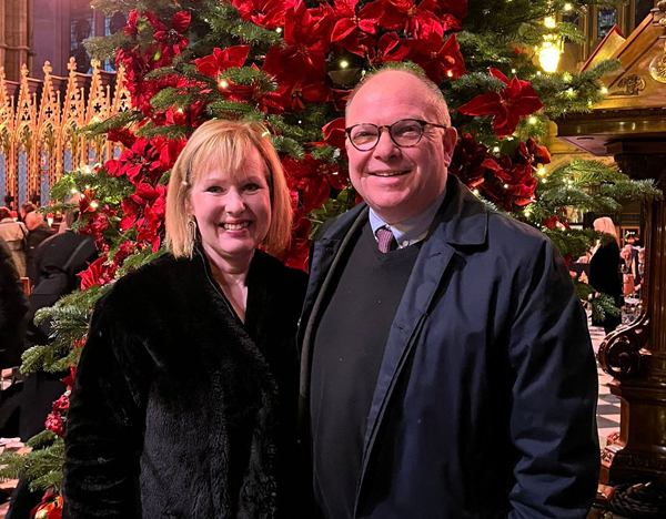 Kevin and Cheryl are guests at ‘joyous’ Royal Carol Service