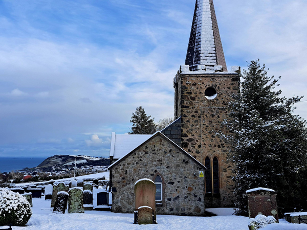 Snowy scenes across the diocese
