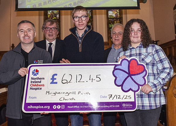 Magheragall Parish Events Committee raises £6,212 for NI Children’s Hospice