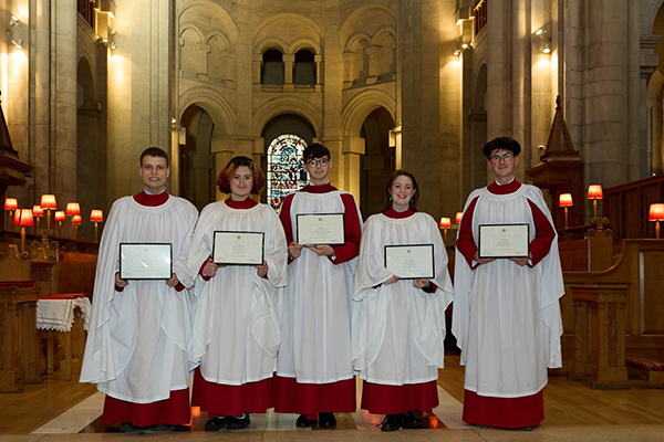 Organ Scholars installed and recruitment of new voluntary choir at Belfast Cathedral