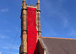 Stunning poppy cascade as part of ‘Ballyclare Remembers’ exhibition